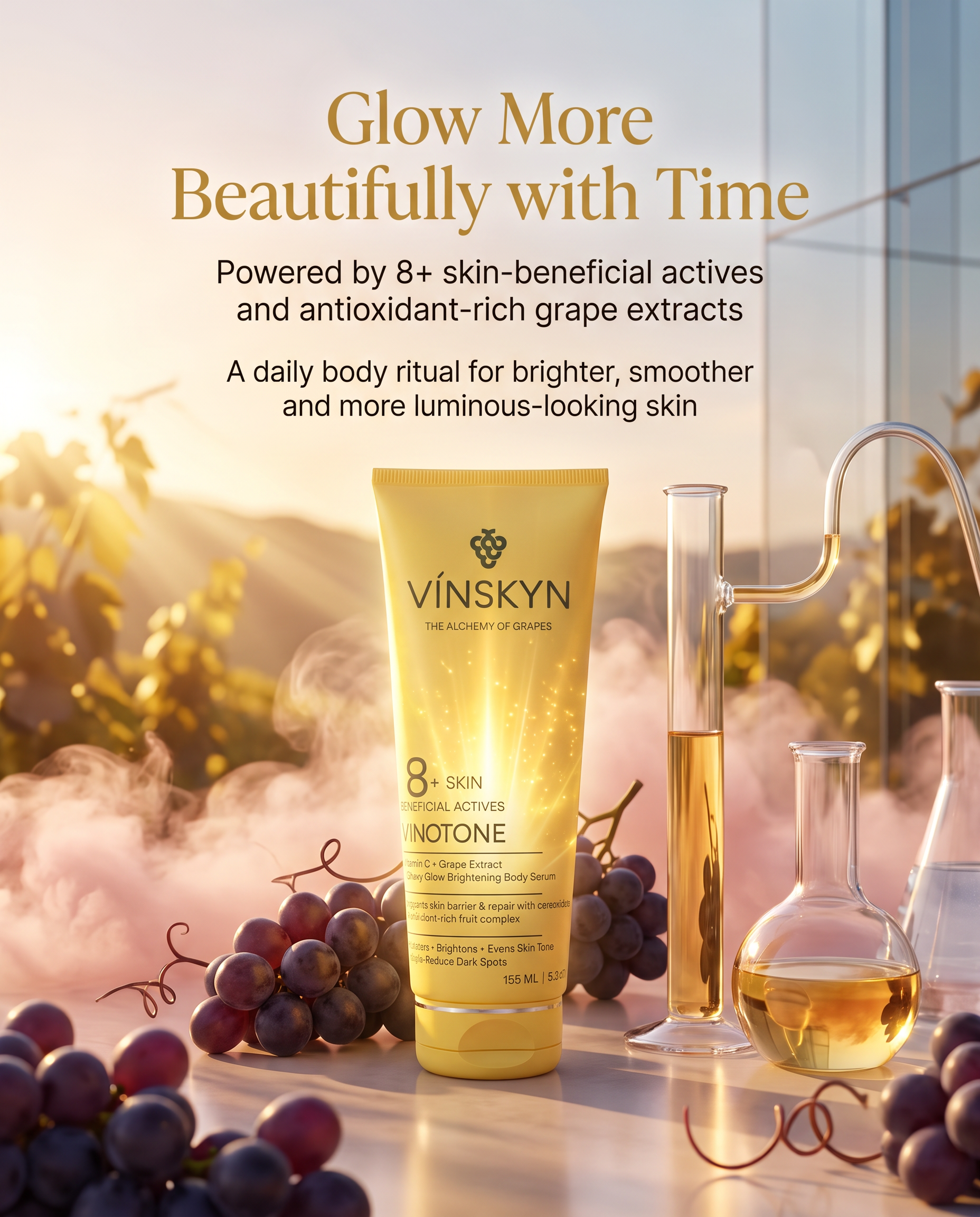 VINETONE - Vitamin C + Grape Extract Dewy Glow Brightening Body Serum