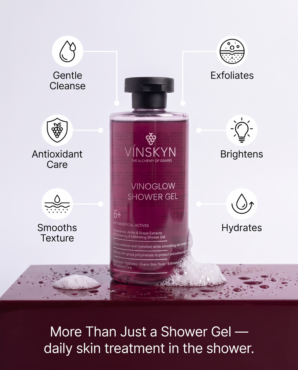 VINOGLOW - Vineyard Antioxidant Shower Gel