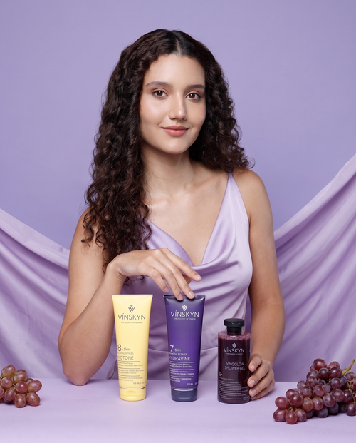 VINSKYN Ritual Gift Box held open showing three products
